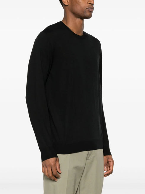 fine-knit virgin-wool jumper